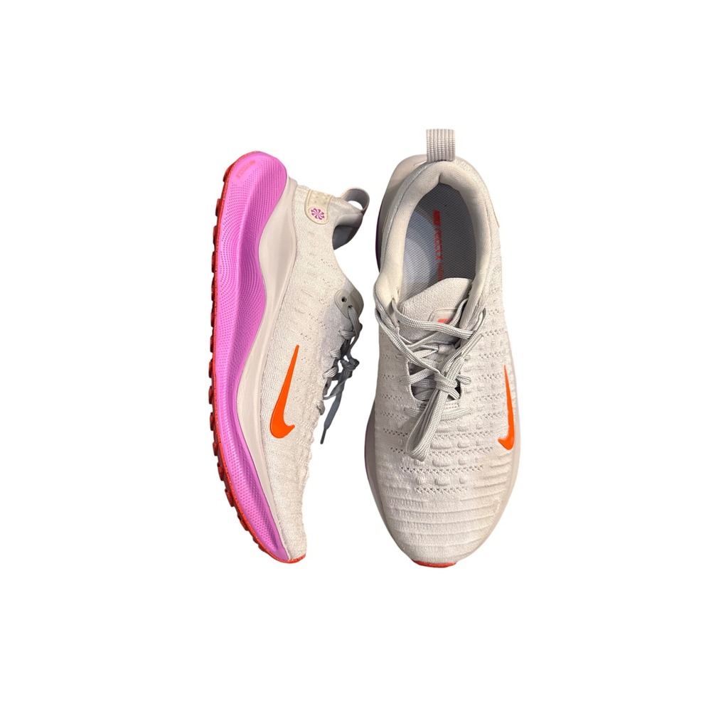Nike ReactX Infinity Run 4 Mens 10.5 Platinum Violet Orange DR2665-006 Running